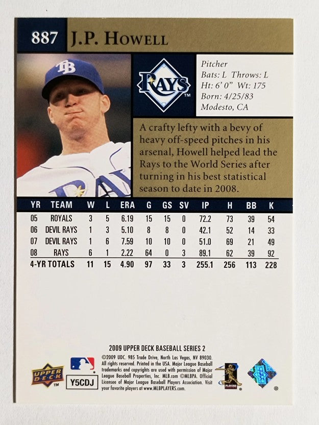 2009 Upper Deck #887 J.P. Howell
