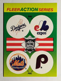 1990 Fleer Team Stickers #19 Los Angeles Dodgers/Expos/New York Mets/Phillies