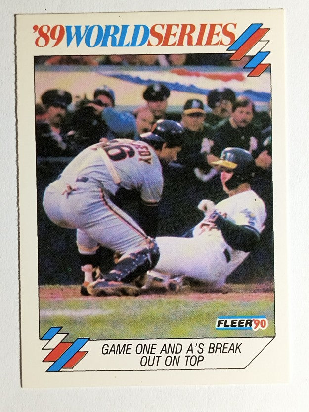 1990 Fleer World Series #7 Terry Steinbach