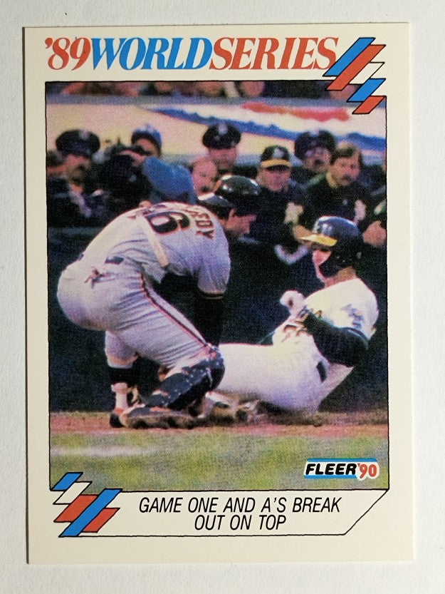 1990 Fleer World Series #7 Terry Steinbach