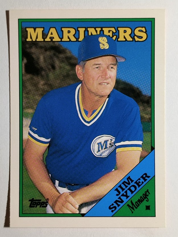 1988 Topps Traded #112T Jim Snyder MG