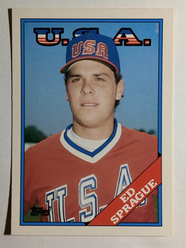 1988 Topps Traded #113T Ed Sprague OLY XRC