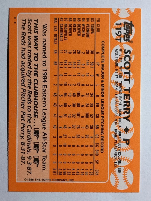 1988 Topps Traded #119T Scott Terry