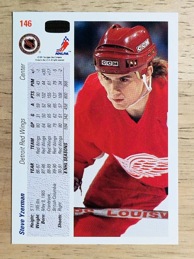 1991-92 Upper Deck #146 Steve Yzerman