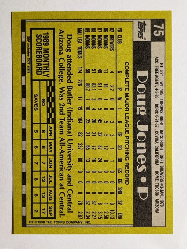 1990 Topps #75 Doug Jones