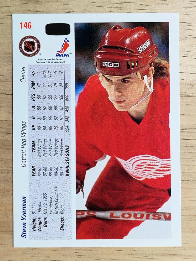 1991-92 Upper Deck #146 Steve Yzerman