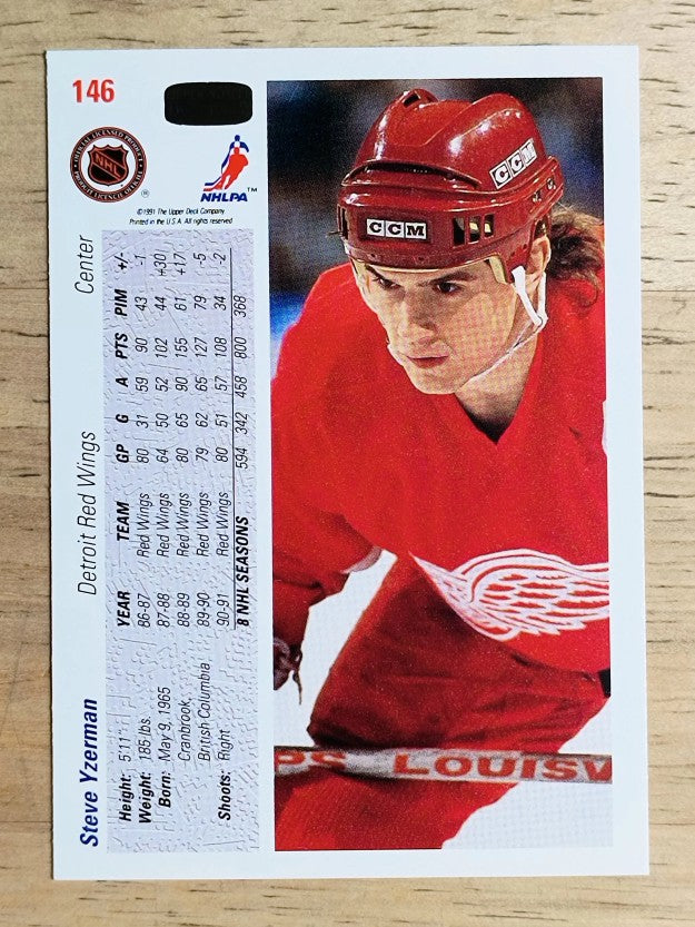 1991-92 Upper Deck #146 Steve Yzerman