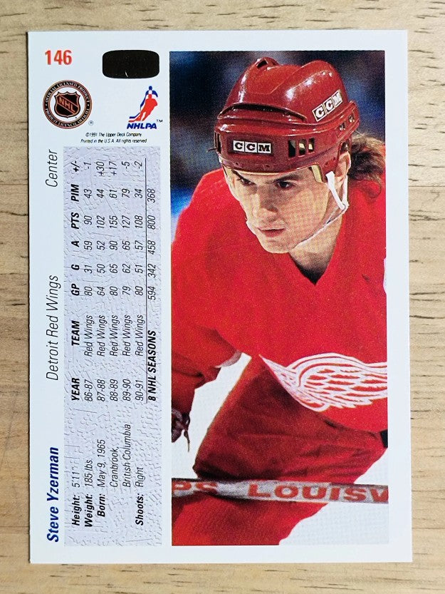 1991-92 Upper Deck #146 Steve Yzerman