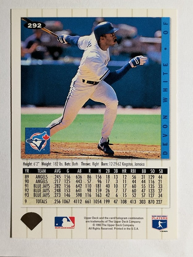 1994 Collector's Choice #292 Devon White