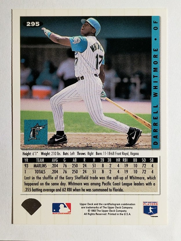1994 Collector's Choice #295 Darrel Whitmore