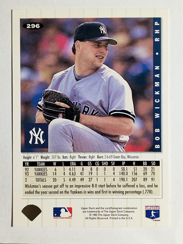 1994 Collector's Choice #296 Bob Wickman