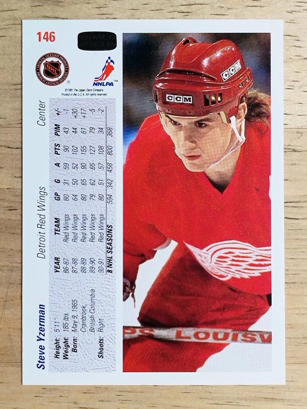 1991-92 Upper Deck #146 Steve Yzerman