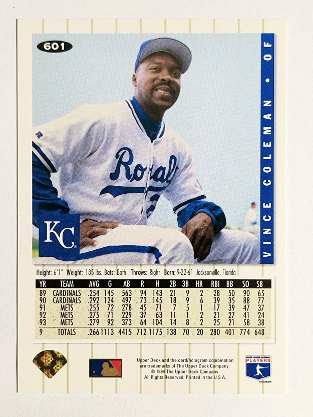 1994 Collector's Choice #601 Vince Coleman