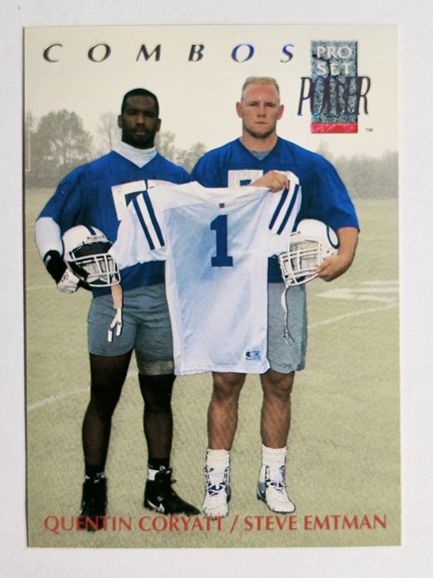 1992 Power Combos #1 Steve Emtman/Quentin Coryatt