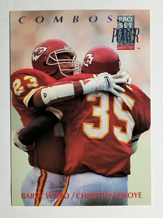1992 Power Combos #2 Barry Word/Christian Okoye