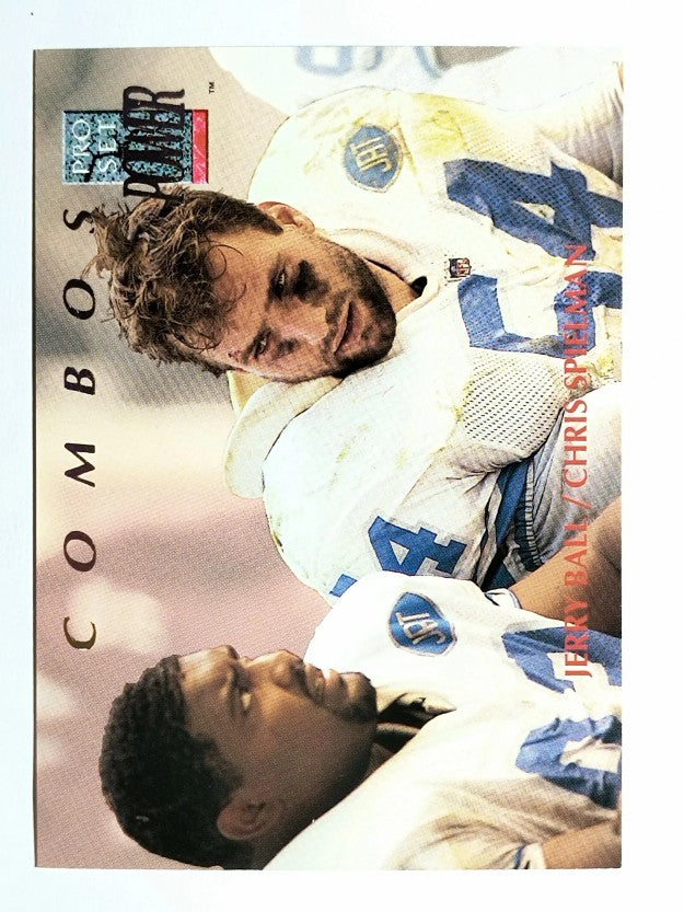1992 Power Combos #6 Jerry Ball/Chris Spielman (NM)