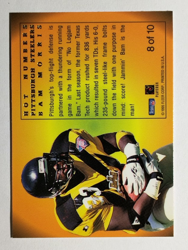 1995 Flair Hot Numbers #8 Byron Bam Morris