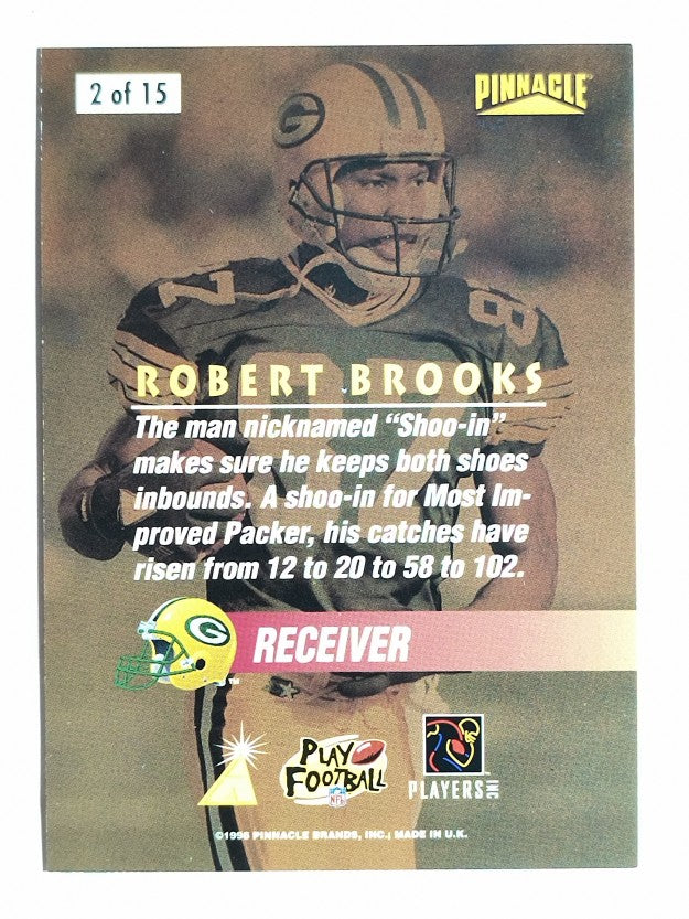 1996 Pinnacle On The Line #2 Robert Brooks