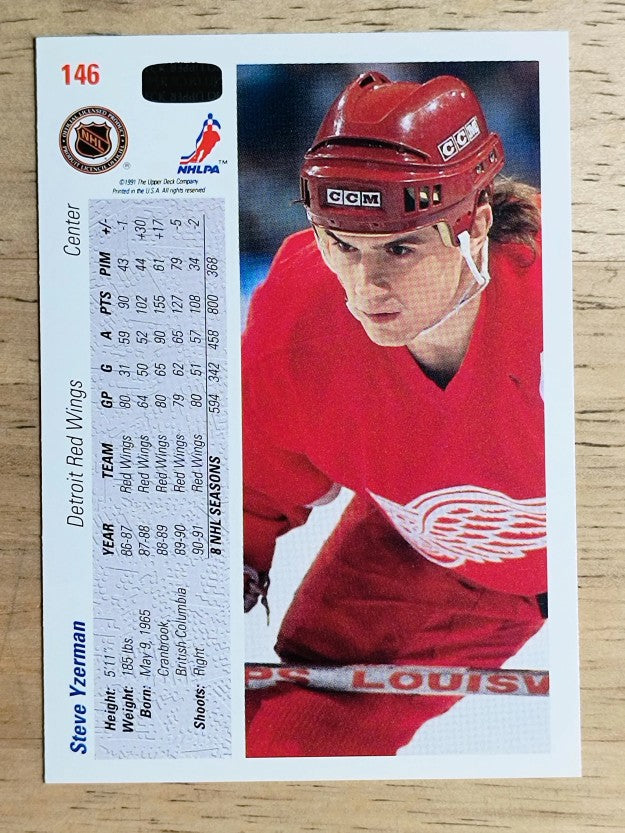 1991-92 Upper Deck #146 Steve Yzerman