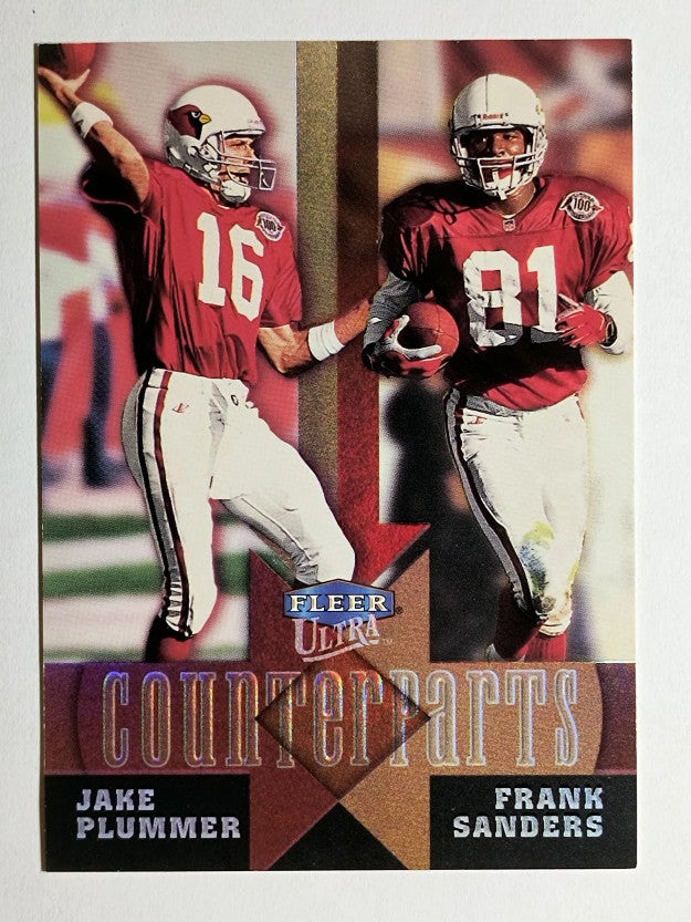 1999 Ultra Counterparts #6 Jake Plummer/Frank Sanders (NM)