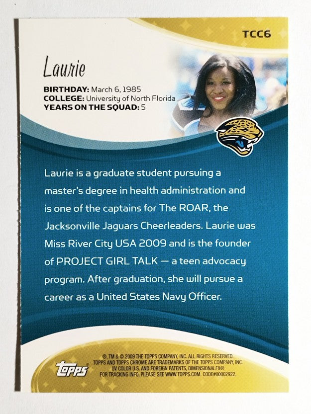 2009 Topps Chrome Cheerleaders #TCC6 Laurie