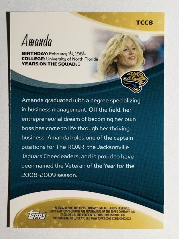2009 Topps Chrome Cheerleaders #TCC8 Amanda