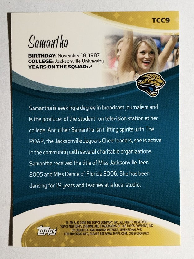 2009 Topps Chrome Cheerleaders #TCC9 Samantha