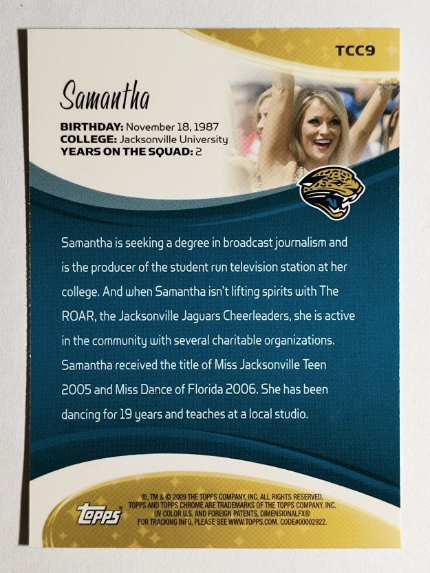 2009 Topps Chrome Cheerleaders #TCC9 Samantha