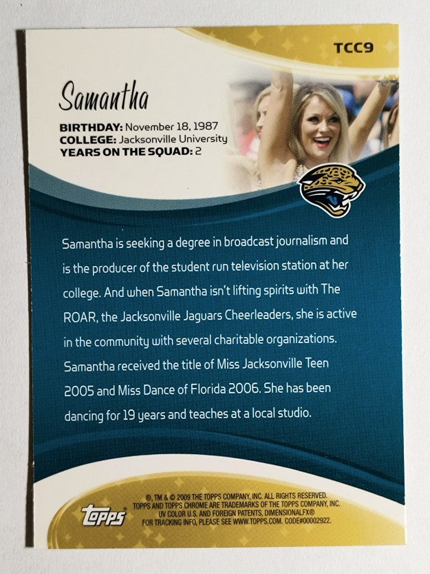 2009 Topps Chrome Cheerleaders #TCC9 Samantha