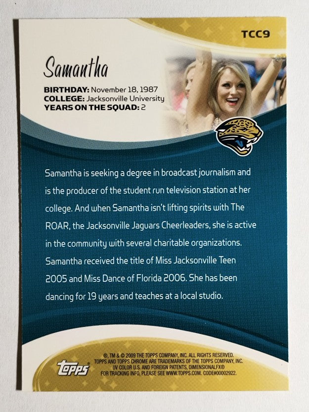 2009 Topps Chrome Cheerleaders #TCC9 Samantha