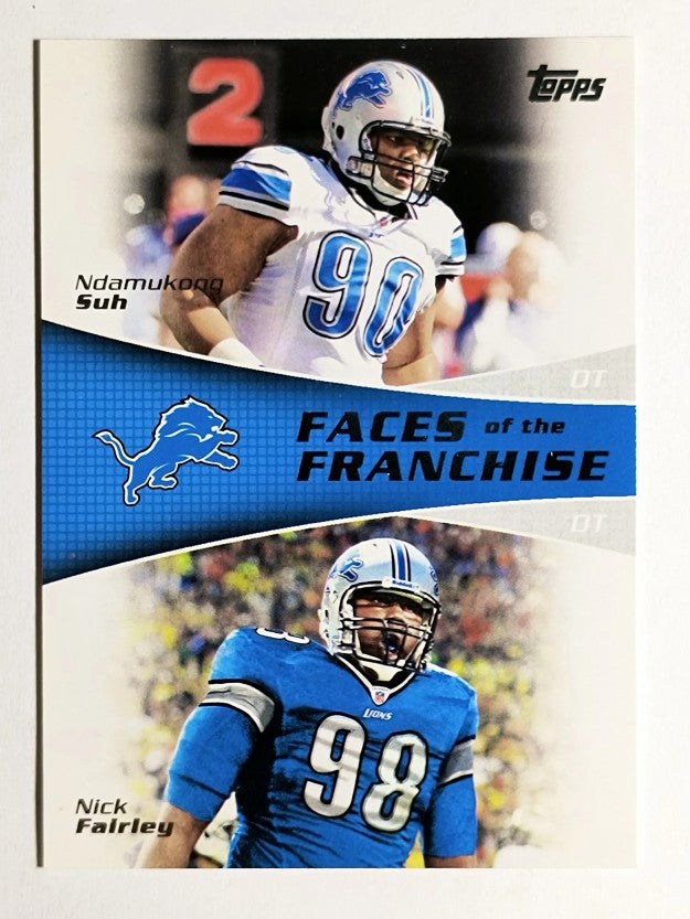 2011 Topps Faces of the Franchise #SF Ndamukong Suh/Nick Fairley