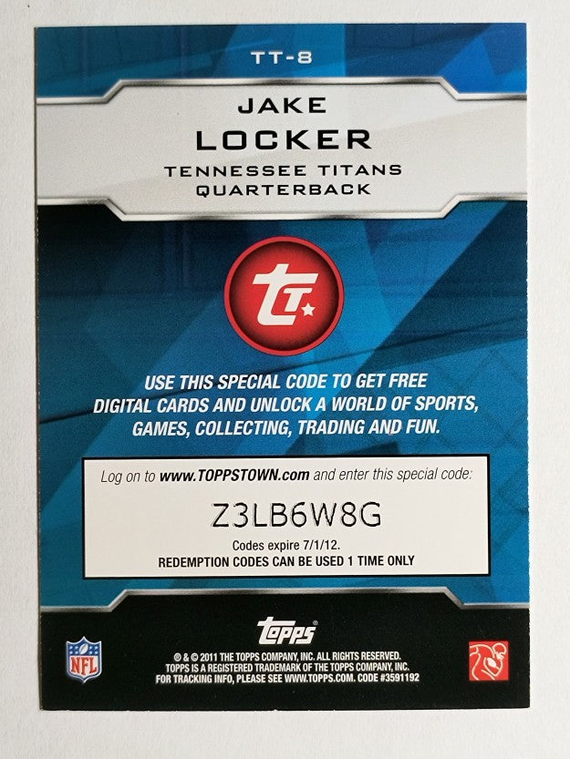 2011 Topps Topps Town #TT8 Jake Locker