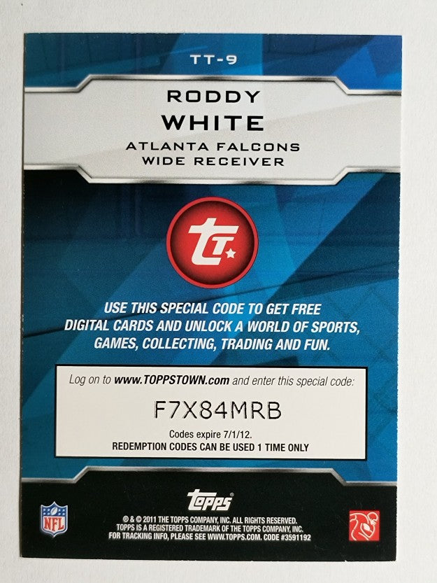 2011 Topps Topps Town #TT9 Roddy White