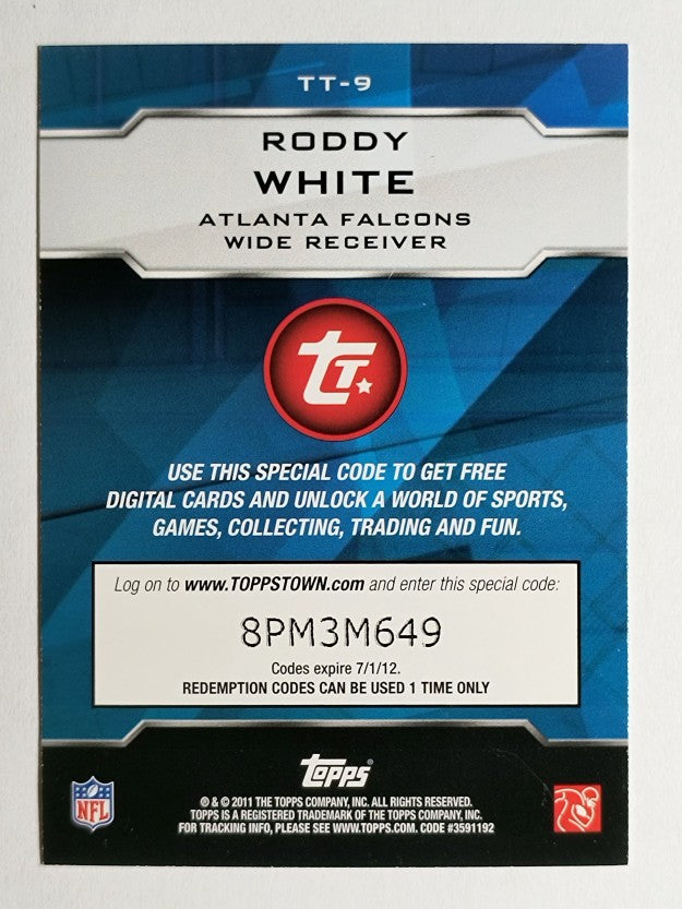 2011 Topps Topps Town #TT9 Roddy White