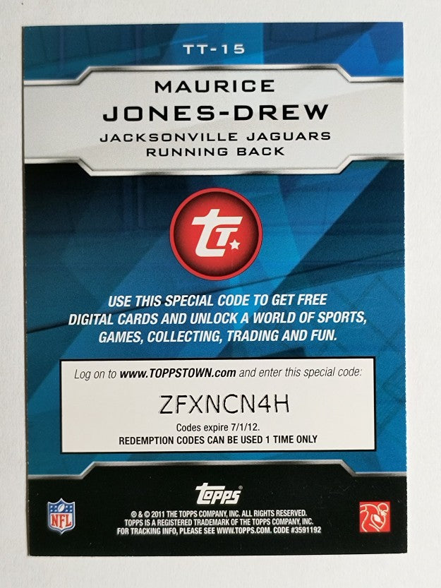 2011 Topps Topps Town #TT15 Maurice Jones-Drew