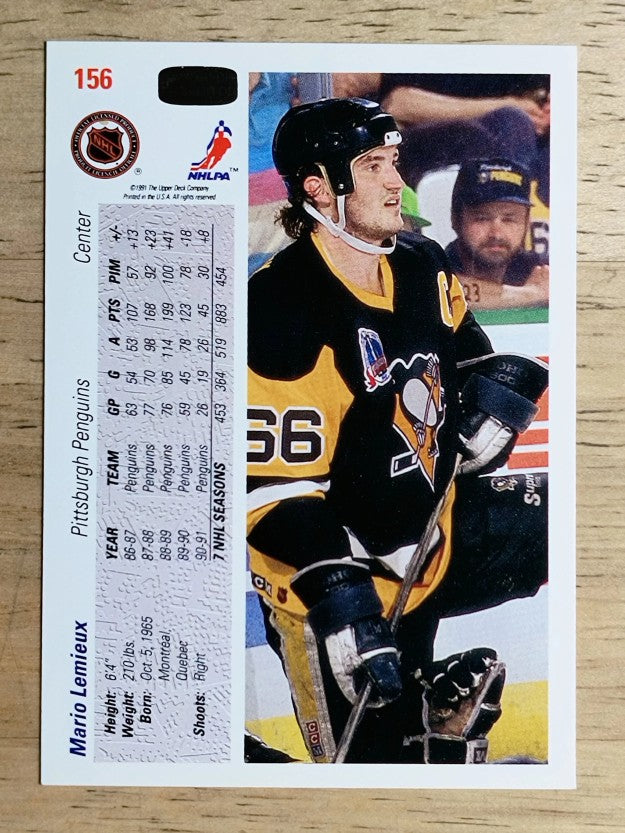 1991-92 Upper Deck #156 Mario Lemieux