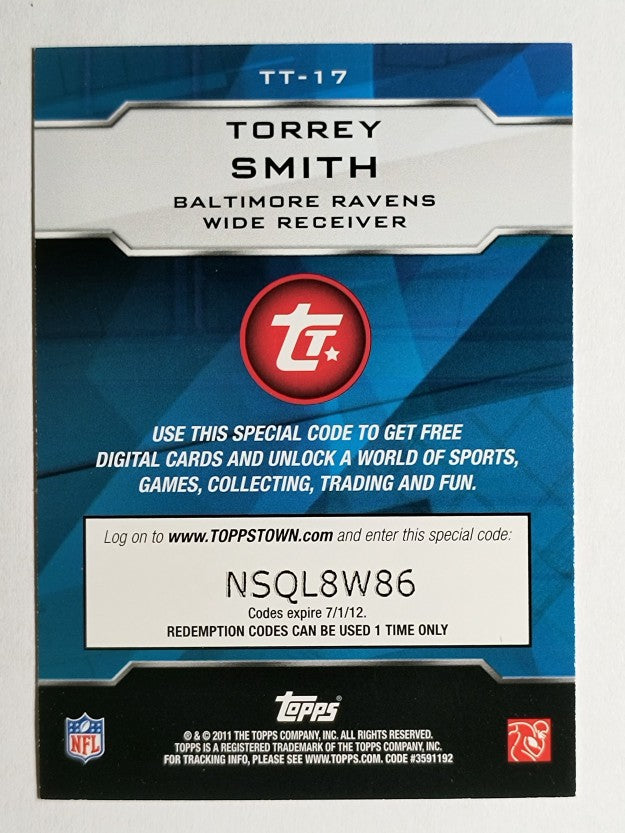 2011 Topps Topps Town #TT17 Torrey Smith