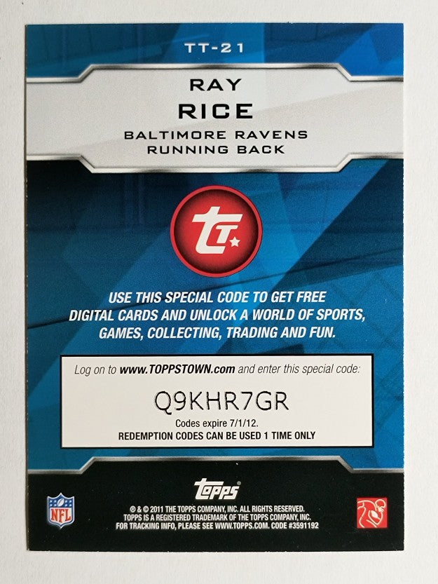 2011 Topps Topps Town #TT21 Ray Rice