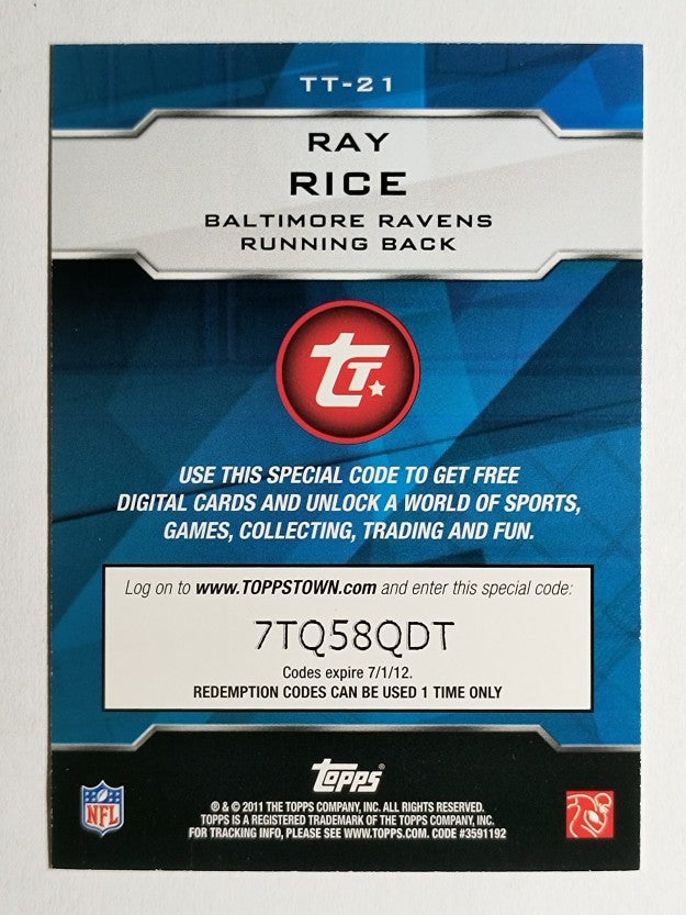 2011 Topps Topps Town #TT21 Ray Rice