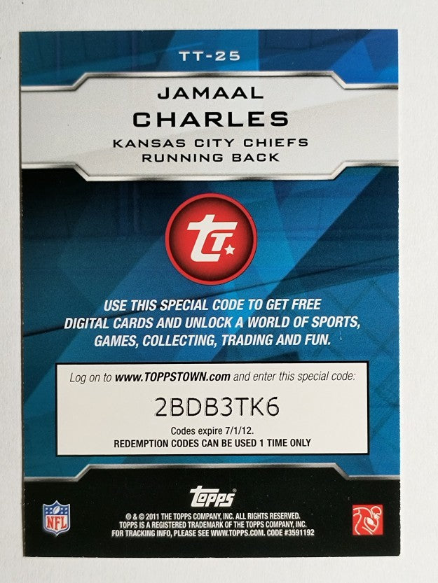 2011 Topps Topps Town #TT25 Jamaal Charles