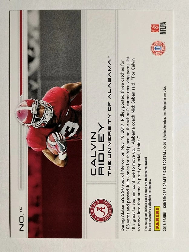 2018 Elite Draft Picks Primary Colors #6 Calvin Ridley