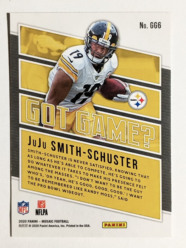 2020 Panini Mosaic Got Game #6 JuJu Smith-Schuster