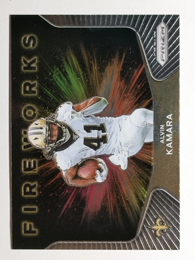 2020 Panini Prizm Fireworks #7 Alvin Kamara