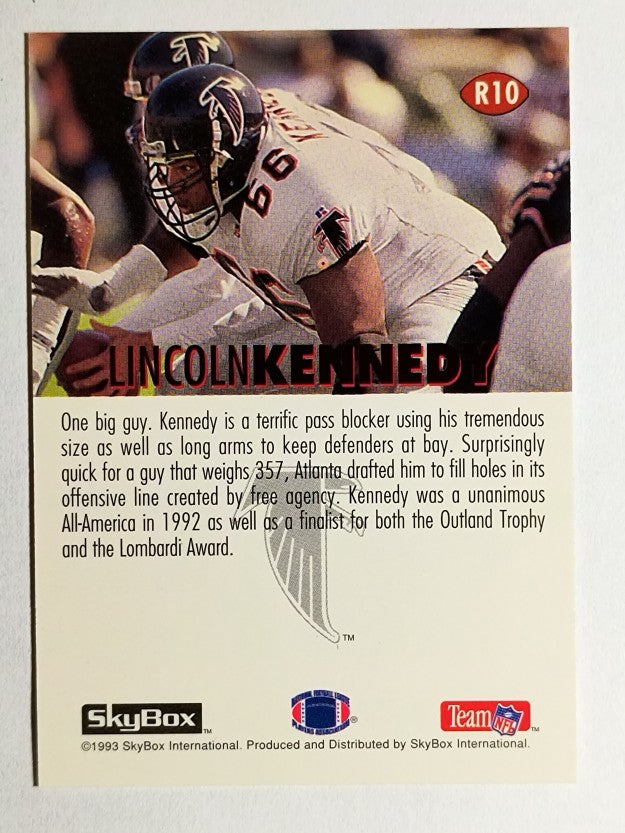 1993 SkyBox Impact Rookie Redemption #R10 Lincoln Kennedy
