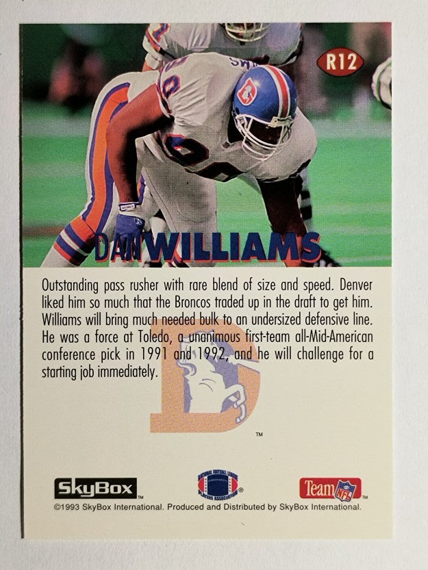 1993 SkyBox Impact Rookie Redemption #R12 Dan Williams