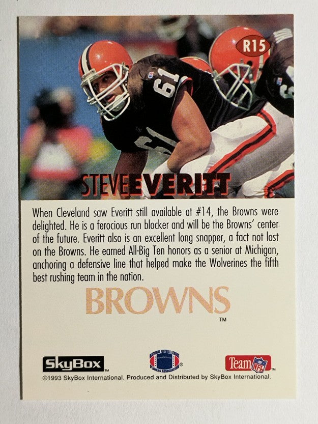 1993 SkyBox Impact Rookie Redemption #R15 Steve Everitt