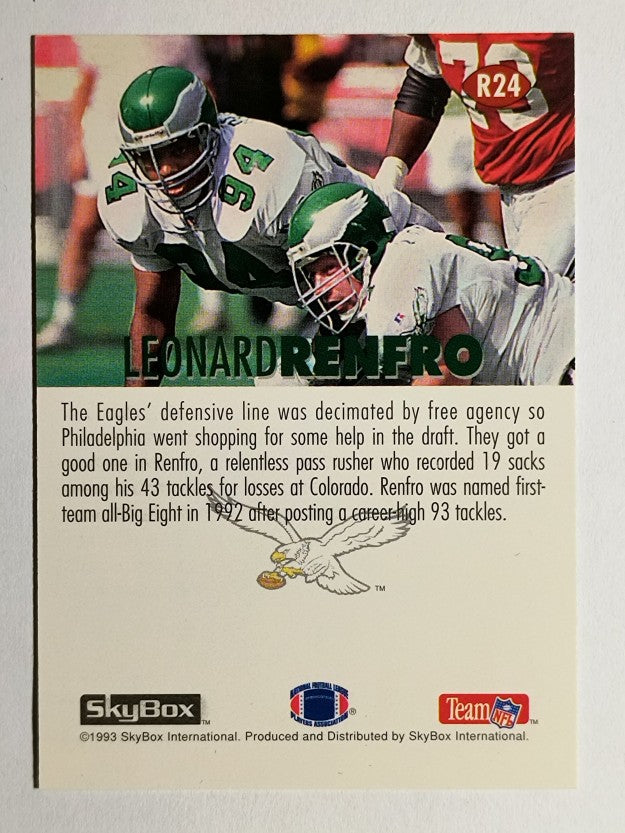 1993 SkyBox Impact Rookie Redemption #R24 Leonard Renfro