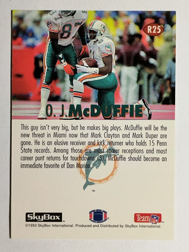 1993 SkyBox Impact Rookie Redemption #R25 O.J.McDuffie