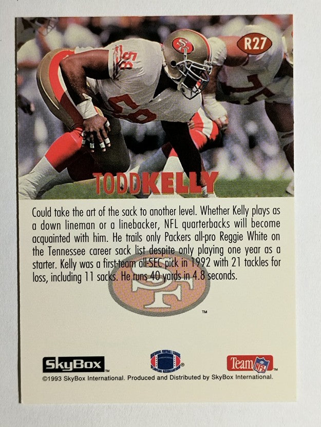1993 SkyBox Impact Rookie Redemption #R27 Todd Kelly