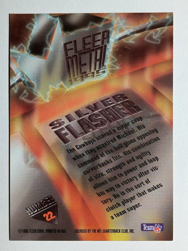1995 Metal Silver Flashers #22 Michael Irvin